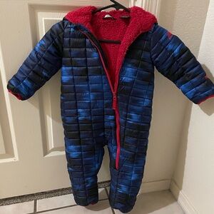 Snozu Navy and Crimson Kids One Piece Bodysuit